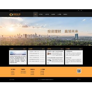 黑色色调投资理财网站